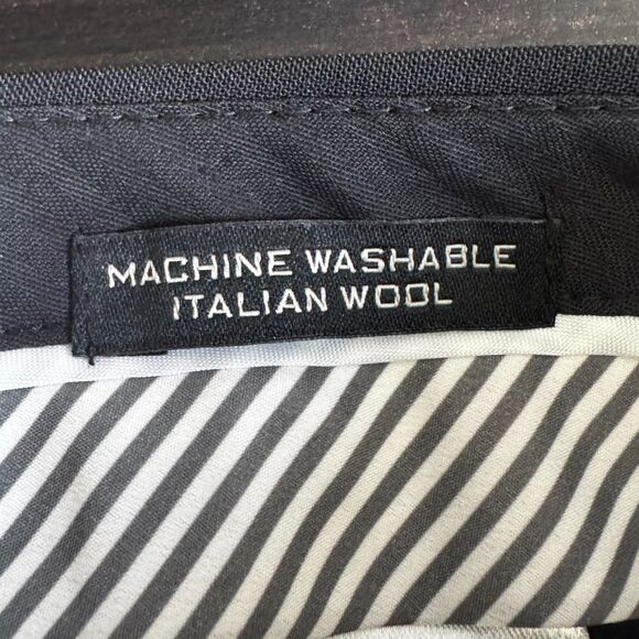 Banana Republic Logan Fit Black Italian Wool Pants Women’s Size 8 Dress Trousers - Picture 7 of 9